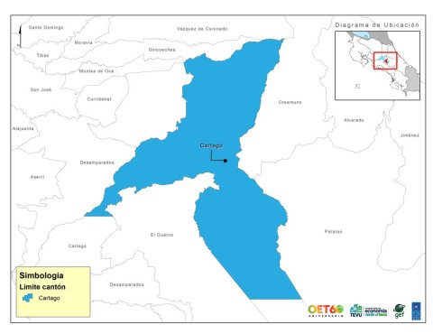 Mapa Cartago