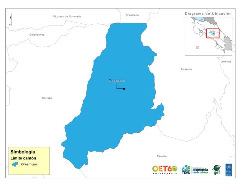 Mapa Oreamuno