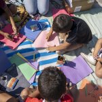 Niños y niñas de la comunidad de La Guapil, Alajuelita